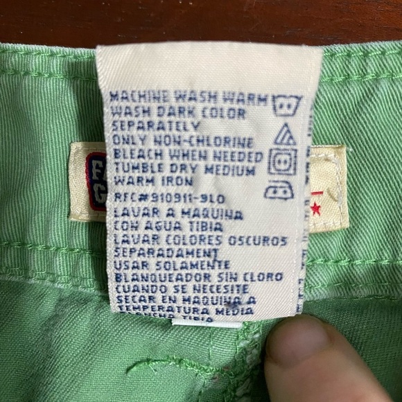 Faded Glory Pants Womens Plus Size 16W Green High Waisted Capris Front Pockets - Picture 4 of 4